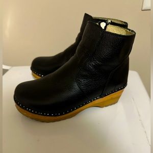 Troentorp Black Leather Boots